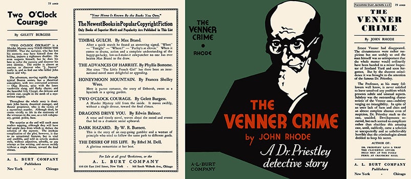 Item #14939 Venner Crime, The. John Rhode.