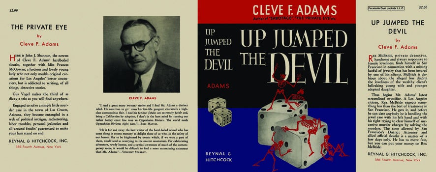 Item #15 Up Jumped the Devil. Cleve F. Adams