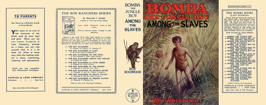 Item #15037 Bomba #08: Bomba the Jungle Boy Among the Slaves. Roy Rockwood.