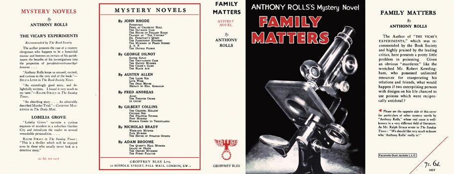 Item #15063 Family Matters. Anthony Rolls