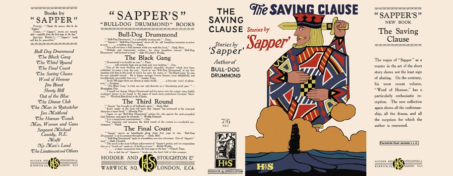 Item #15154 Saving Clause, The. Sapper