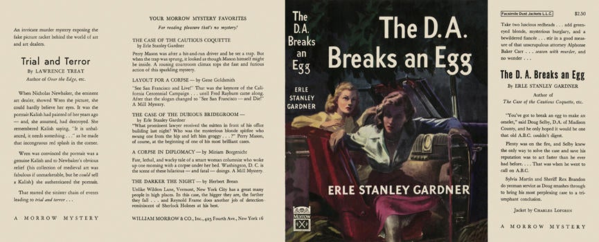 Item #1521 D. A. Breaks an Egg, The. Erle Stanley Gardner