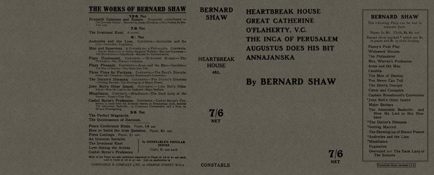 Item #15252 Heartbreak House and Others. George Bernard Shaw