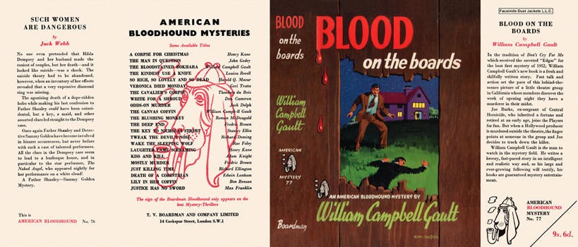 Item #1537 Blood on the Boards. William Campbell Gault.