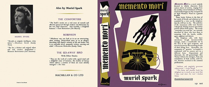 Item #15390 Memento Mori. Muriel Spark