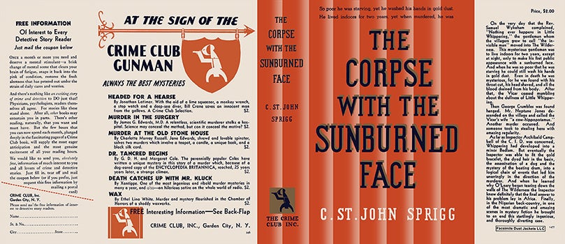Item #15403 Corpse with the Sunburned Face, The. C. St. John Sprigg