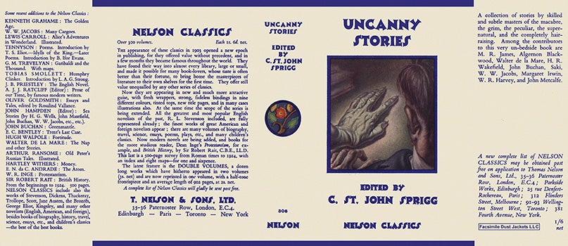 Item #15404 Uncanny Stories. C. St. John Sprigg, Anthology.