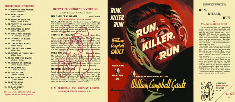 Item #1545 Run, Killer, Run. William Campbell Gault
