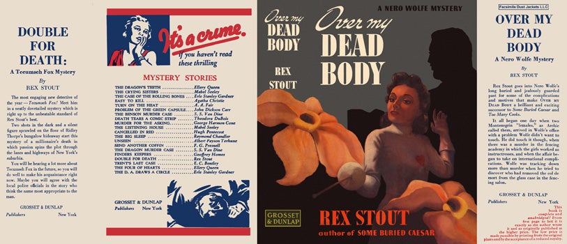 Item #15485 Over My Dead Body. Rex Stout.