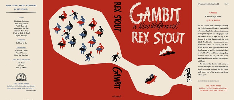 Item #15492 Gambit. Rex Stout.