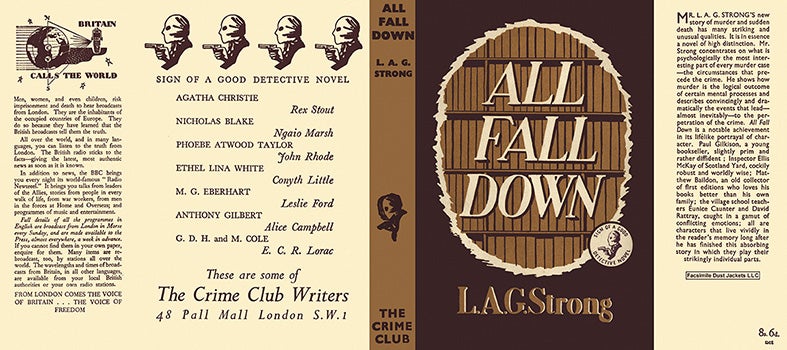 Item #15518 All Fall Down. L. A. G. Strong