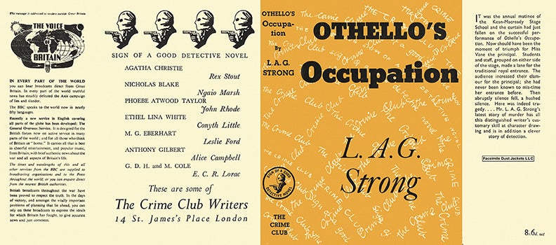 Item #15519 Othello's Occupation. L. A. G. Strong.