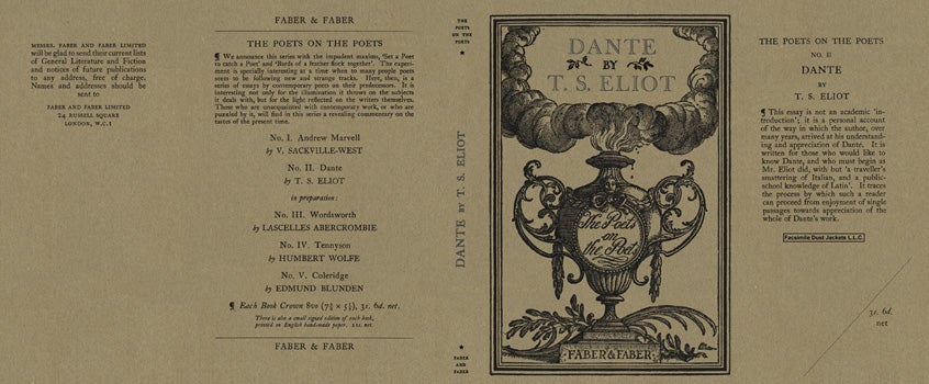 Item #15556 Dante. T. S. Eliot