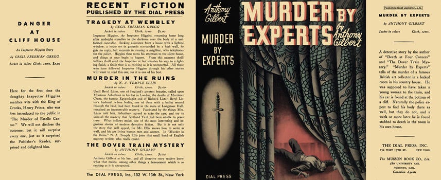 Item #1556 Murder by Experts. Anthony Gilbert