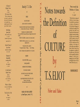 Notes Towards the Definition of Culture. T. S. Eliot.