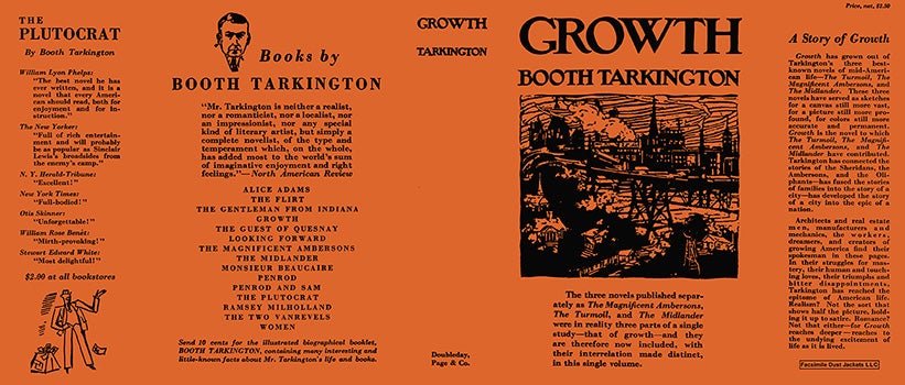 Item #15597 Growth (Omnibus). Booth Tarkington.