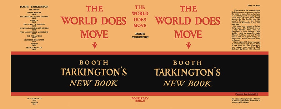 Item #15598 World Does Move, The. Booth Tarkington.