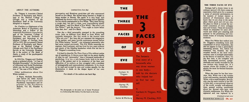 Item #15647 Three Faces of Eve, The. Corbett H. Thigpen, M. D., Hervey M. Cleckley, M. D.