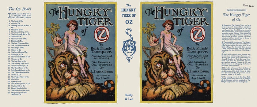 Item #15662 Hungry Tiger of Oz, The. Ruth Plumly Thompson, John R. Neill