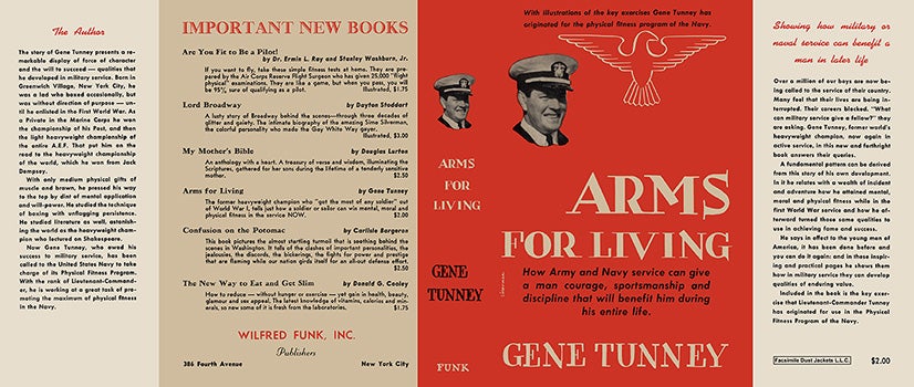Item #15760 Arms for Living. Gene Tunney.