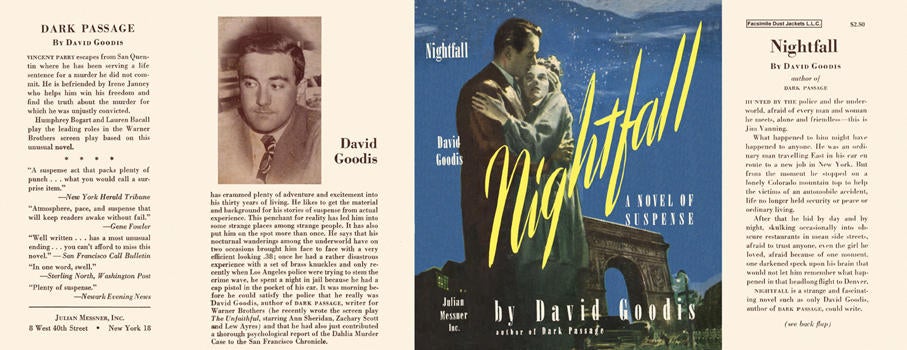 Item #1581 Nightfall. David Goodis