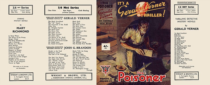 Item #15852 Poisoner, The. Gerald Verner.