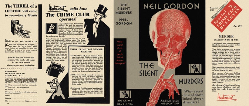Item #1587 Silent Murders, The. Neil Gordon.