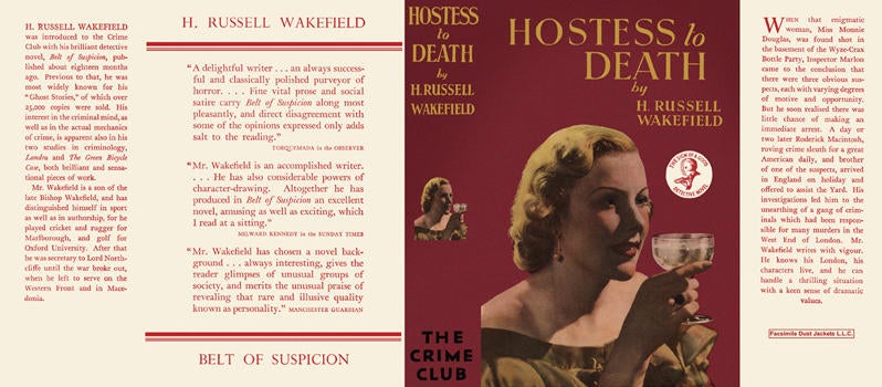 Item #15881 Hostess to Death. H. R. Wakefield