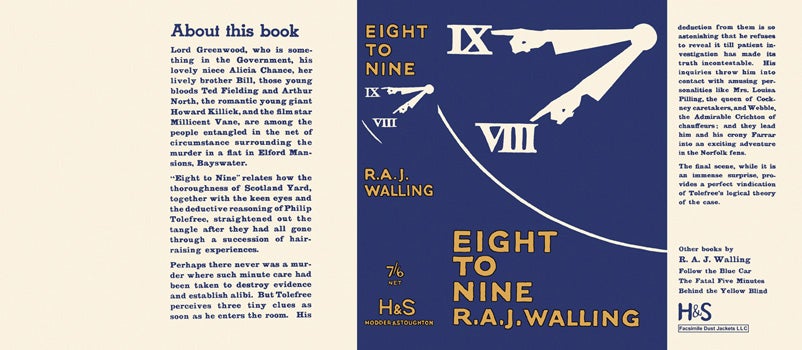 Item #15918 Eight to Nine. R. A. J. Walling