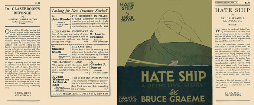 Item #1594 Hate Ship. Bruce Graeme
