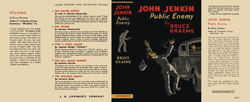 Item #1595 John Jenkin, Public Enemy. Bruce Graeme
