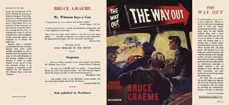 Item #1598 Way Out, The. Bruce Graeme