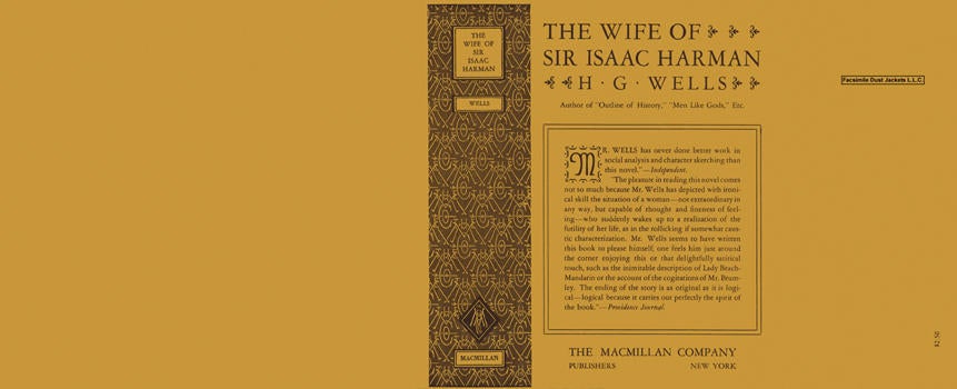 Item #16035 Wife of Sir Isaac Harman, The. H. G. Wells.