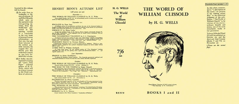 Item #16036 World of William Clissold, Books I and II, The. H. G. Wells