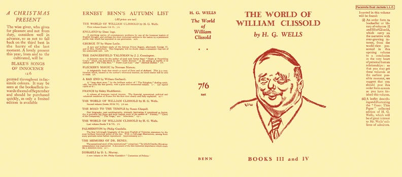 Item #16037 World of William Clissold, Books III and IV, The. H. G. Wells