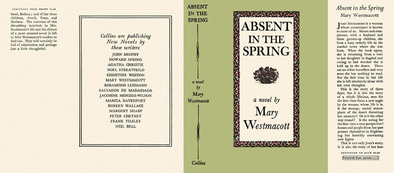 Item #16082 Absent in the Spring. Mary Westmacott