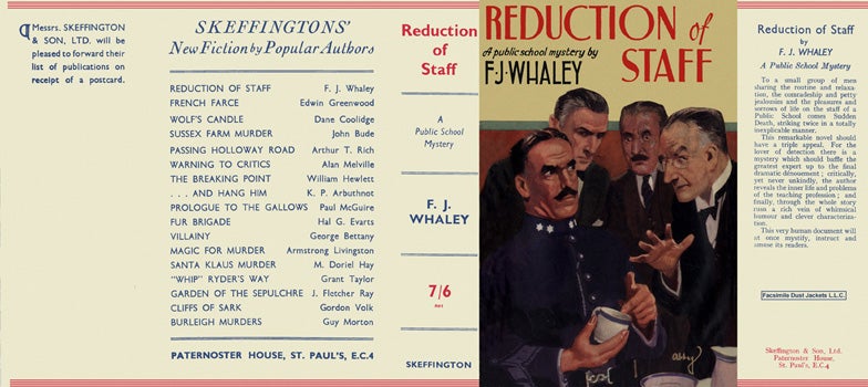 Item #16094 Reduction of Staff. F. J. Whaley.
