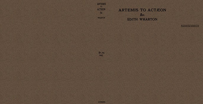 Item #16098 Artemis to Actaeon. Edith Wharton