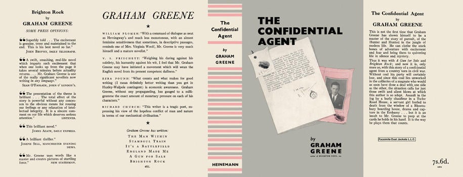 Item #1614 Confidential Agent, The. Graham Greene.