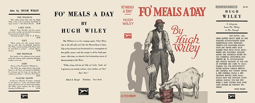 Item #16154 Fo' Meals a Day. Hugh Wiley.
