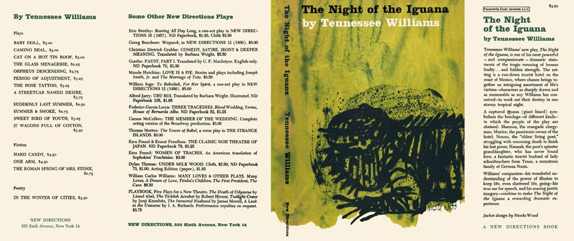 Item #16179 Night of the Iguana, The. Tennessee Williams