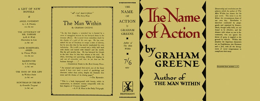 Item #1625 Name of Action, The. Graham Greene