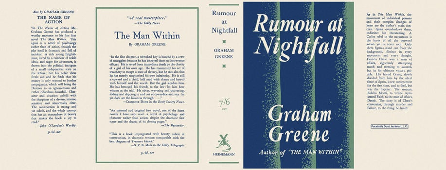 Item #1629 Rumour at Nightfall. Graham Greene
