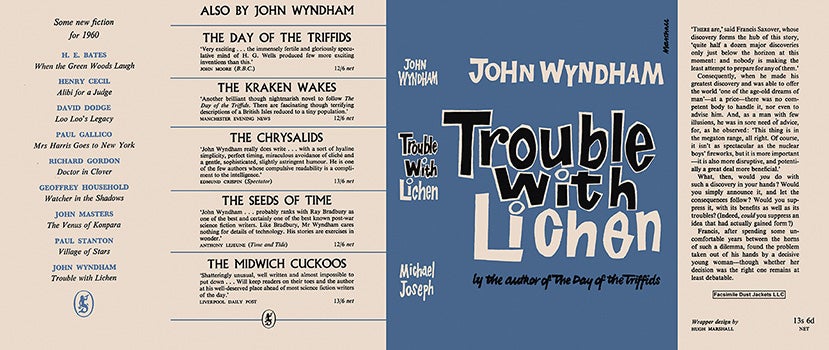 Item #16307 Trouble with Lichen. John Wyndham