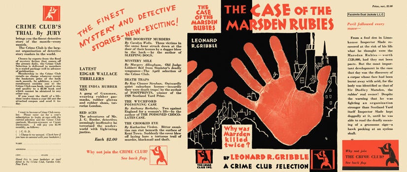 Item #1639 Case of the Marsden Rubies, The. Leonard R. Gribble