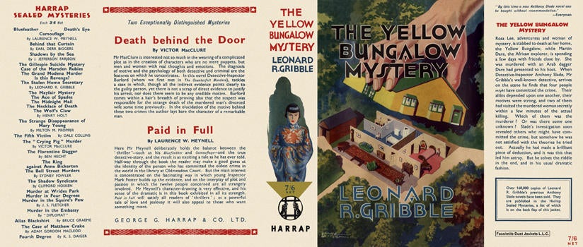 Item #1641 Yellow Bungalow Mystery, The. Leonard R. Gribble