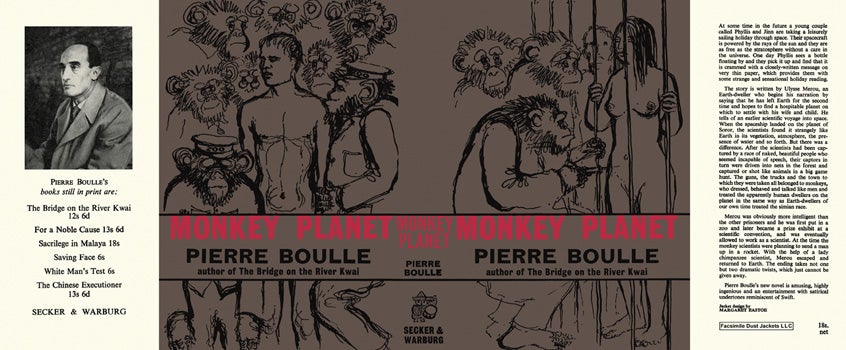 Item #16425 Monkey Planet. Pierre Boulle