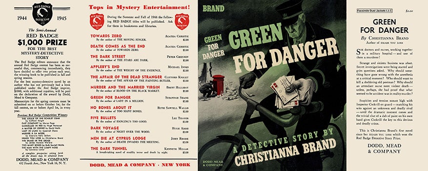 Item #16429 Green for Danger. Christianna Brand.