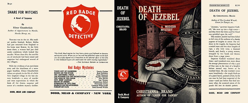 Item #16430 Death of Jezebel. Christianna Brand