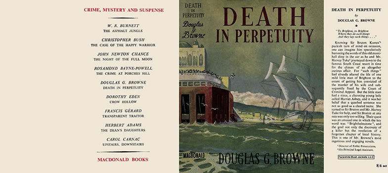 Item #16454 Death in Perpetuity. Douglas G. Browne